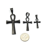 SP-518, Stainless Steel 3 size of Ankh Pendant, gold or silver color