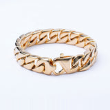 SBM-205, Men Stainless Steel Chain Bracelet-Width-14mm, Length-8.5'', 5mm thick