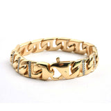 SBM-730, Men Stainless Steel Bracelet-Width-14mm, Length-9'', 3mm thick
