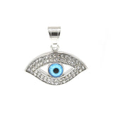 SP-1019, Stainless Steel Evil Eyes Pendant, 35mm width, 33mm high, 7mm thick