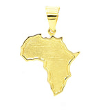 SP-682, Stainless Steel 2 size of Plain Africa Map Pendant-gold or silver color