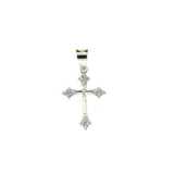 STPW-66, Tiny Women S925 Sterling Silver Cross Pendant-Gold or Silver Color