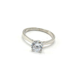 STRW-106, Women S925 Sterling Silver Plain Engagement ring-gold or silver color