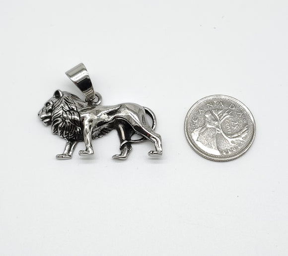 SP-827,Stainless Steel Whole Lion Pendant, gold or silver, 43mm width, 35mm high, 7mm thick