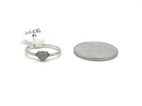 STRW-507, Women S925 Sterling Silver Heart shape Antique color fashion ring