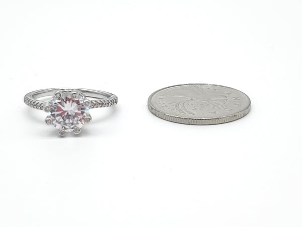 STRW-168, Women S925 Sterling Silver Engagement Ring