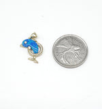 STPW-126, Sterling Silver small Dolphin Opal Pendant