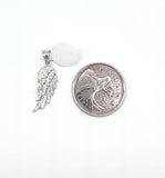 STPW-43, Sterling Silver Angle Wing Pendant