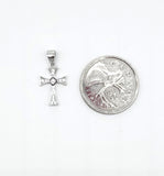 STPW-69, Sterling Silver Tiny Cross Pendant