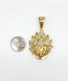 SP-1053, Stainless Steel Goku Pendant-gold color