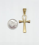 SP-518, Stainless Steel 3 size of Ankh Pendant, gold or silver color