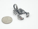 SP-92, Stainless Steel 2 size of Scorpion Pendant-gold or silver color