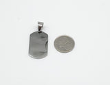 SP-122, Stainless Steel 3 size of Dog Tag Pendants-gold or silver color
