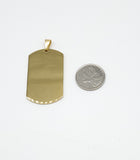 SP-122, Stainless Steel 3 size of Dog Tag Pendants-gold or silver color
