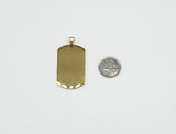 SP-122, Stainless Steel 3 size of Dog Tag Pendants-gold or silver color