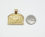 SP-1008, Stainless Steel 2 size of Last Supper Pendant - gold or silver color