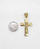 SP-388, Stainless Steel Small Cross Pendant, 2 size of cross, gold, silver, silver gold or black