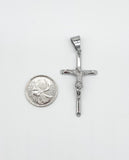 SP-1011,Stainless Steel Jesus of Cross Pendant- gold or silver color, 27mm width, 60mm high, 6mm thick