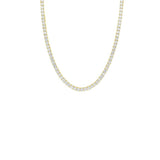 Brass Tennis Chain, 3mm Width, Length 16 inch