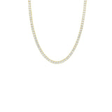 Brass Tennis Necklace, Width-4mm, Length-16''