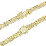 BRN-013-Brass Cuban Chain-Width-12mm, Length-20''