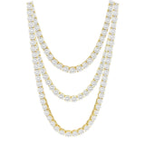 Brass Tennis Bracelet, Width 4mm, Length-7.5''