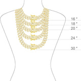 Brass Miami Cuban Chain 14mm Width 24 Inch