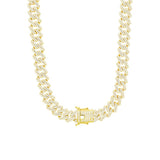 Brass Miami Cuban Chain 14mm Width 24 Inch