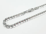 Sterling Silver Cuban Chain Diamond Cut J