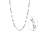 Stainless Steel Figaro Chain-4mm Width, 1mm thick