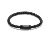 LBM-484, Stainless Steel Leather Bracelet-gold, silver or black color