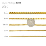 Stainless Steel Box chain-SBC-3.5mm Width