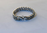 SBM-645, Men Women Icy Bracelet 12mm Width, Length 7.5" or 8.5" 2 size of bracelet, gold or silver color,