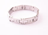 SBM-656, Men Stainless Steel Bracelet -Width-12mm,Length-8.5 inches, 3mm thick