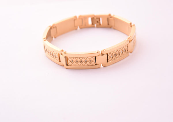 SBM-668, Men Stainless Steel Bracelet-Width-12mm, Length-9'', 3mm thick