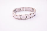 SBM-671, Men Stainless Steel Bracelet Black colorwidth-14mm,Length-9'', 4mm thick