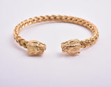 SBM-692, Men and Women Stainless Steel Dragon Head Bangle Width-6mm width, Length-8.5'',4mm thick