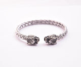 SBM-692, Men and Women Stainless Steel Dragon Head Bangle Width-6mm width, Length-8.5'',4mm thick