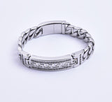 SBM-726, Men Stainless Steel Bracelet Gold Color-Width-12mm,Length-8.5'', 5mm thick