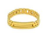 SBM 739, Men Stainless Steel Bracelet-Width-12mm, Length-7.25+1"(added), 3mm thick