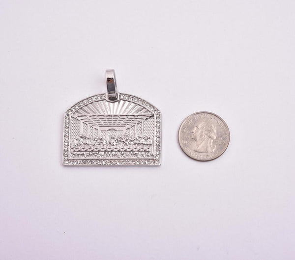 SP-1008, Stainless Steel 2 size of Last Supper Pendant - gold or silver color