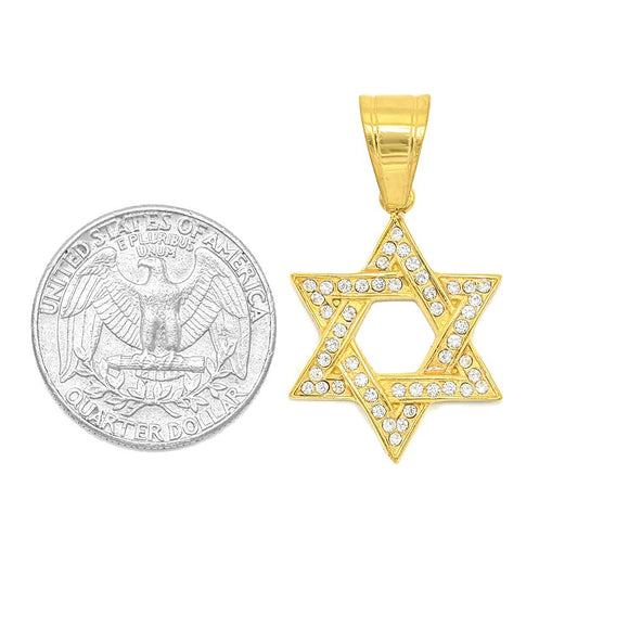 SP-1204, David star-gold or silver color, 20mm width, 40mm high, 2mm thick