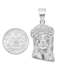 SP-1210, Stainless Steel 3 size of Jesus head Pendant-gold or silver