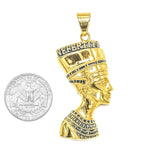 SP-1265, Stainless Steel Africa King (Queen) Pendant-gold or silver color, 25mm width, 65mm high, 8mm thick