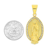 SP-1300, Stainless Steel Virgin Mary Pendant- gold or silver color