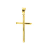 SP-1338, Stainless Steel Plain Cross Pendant -gold or silver color