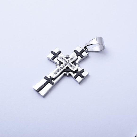 SP-348, cross, gold or silver, 38mm width, 75mm high, 5mm thick