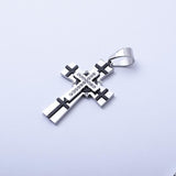 SP-348,Stainless Steel Cross Pendant-gold or silver, 38mm width, 75mm high, 5mm thick