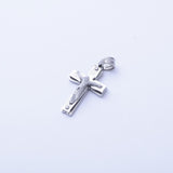 SP-388, Stainless Steel Small Cross Pendant, 2 size of cross, gold, silver, silver gold or black