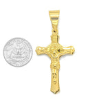 SP-639, Stainless Steel Cross Pendant-gold or silver gold, 38mm width, 62mm high, 5mm thick
